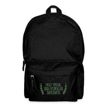 Non Vitae Sed Scholae Discimus - Rucksack - Schwarz - Vorne