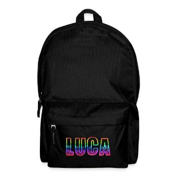 luca rs regenbogen - Rucksack - Schwarz - Vorne
