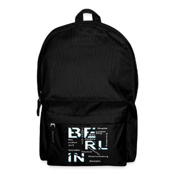 Berlin - Rucksack - Schwarz - Vorne