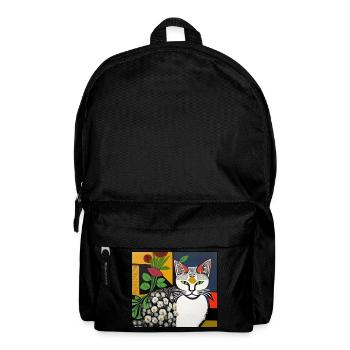 katzen 013red - Rucksack - Schwarz - Vorne