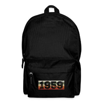 Jahrgang 1959 Retro 1959 Geburtstagsgeschenk - Rucksack - Schwarz - Vorne