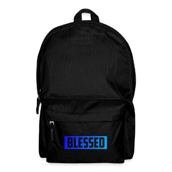 Gesegnet glücklich und zufrieden! - Rucksack - Schwarz - Vorne