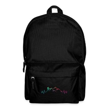 Mountainbiker auf dem Berg - MTB - Rucksack - Schwarz - Vorne
