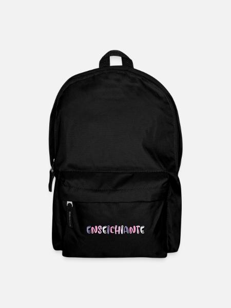 Enseichiante Prof Enseignante Humour - Sac à dos - noir