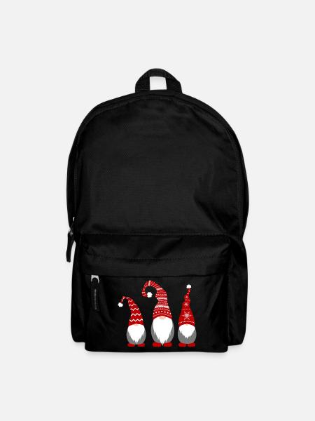 3 elfes aux casquettes nains Noël Noël - Sac à dos - noir