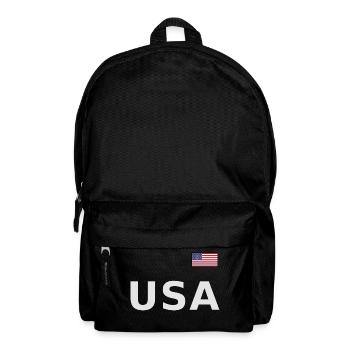 ÉQUIPE Bannière du drapeau américain des États-Unis sur la police - Sac à dos - noir - Devant