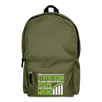 Statistiker - Rucksack - Olivgrün - Vorne