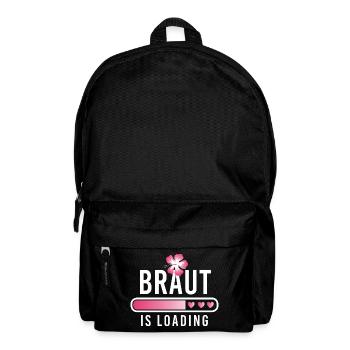 Braut is loading Junggesellinnenabschied JGA - Rucksack - Schwarz - Vorne