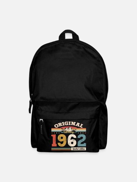 63. Geburtstag Geschenk Mann Original Februar 1962 - Rucksack - Schwarz