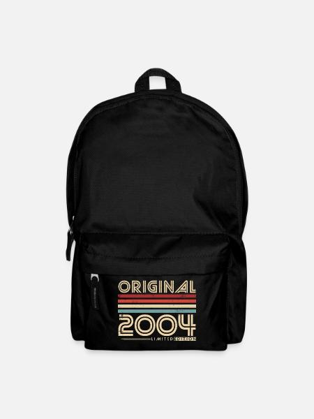 Geburtstag 2004 Jahrgang Vintage Retro Geschenk - Rucksack - Schwarz
