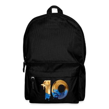 NR. 10 NUMMER 10 COOL 10. GEBURTSTAG - Rucksack - Schwarz - Vorne