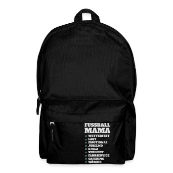 Fussball Mama Check Liste - Rucksack - Schwarz - Vorne