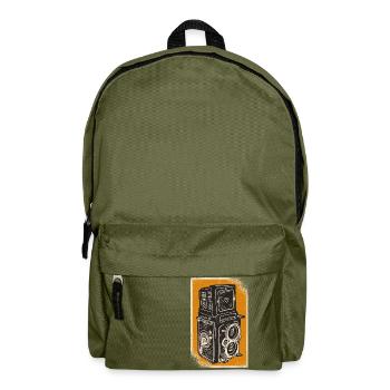 Photo camera vintage - Backpack - olive green - Front