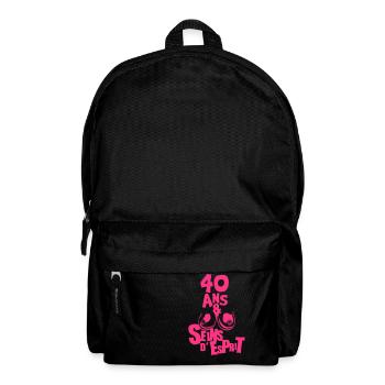 40 ans seins anniversaire nichon - Sac à dos - noir - Devant