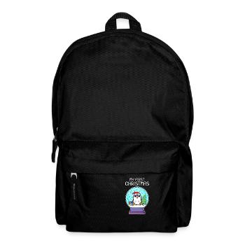 My first Christmas Baby Pinguin Weihnachten - Rucksack - Schwarz - Vorne