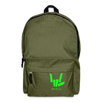 Share The Love - Backpack - olive green - Front