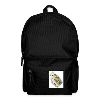 euro banknotes on white background - Rucksack - Schwarz - Vorne