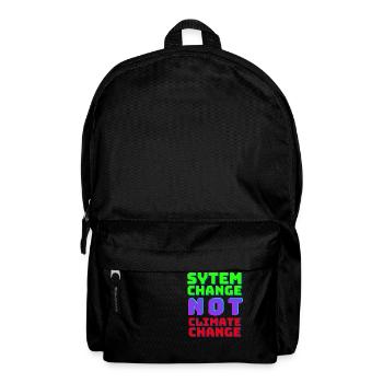 System Change not Climate Change - Backpack - black - Front