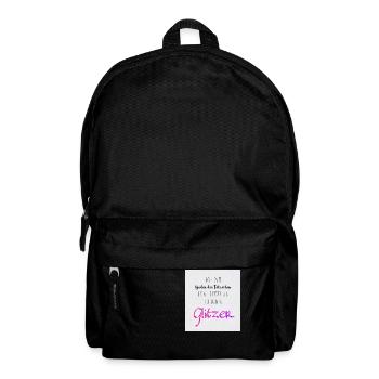 think glitter - Rucksack - Schwarz - Vorne