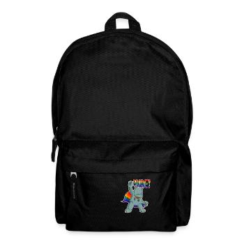 Hippo I LGBTQ Flag I Rainbow Flag I Gay Pride - Rucksack - Schwarz - Vorne