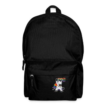 Zebra I LGBTQ Flag I Rainbow Flag I Gay Pride - Rucksack - Schwarz - Vorne