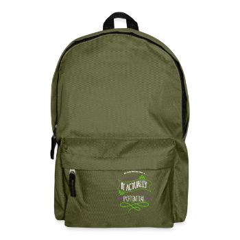 happy bday electrical engineering - Rucksack - Olivgrün - Vorne