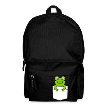 Breast pocket small sweet frog - Backpack - black - Front