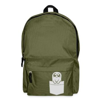 Comic Ghost Take Chest Pocket - Backpack - olive green - Front