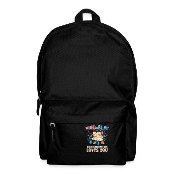 Pink or Blue Great-Grandmother Loves You Best - Backpack - black - Front