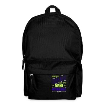 welpe geschenkidee schäferhund opa doggie geek - Rucksack - Schwarz - Vorne