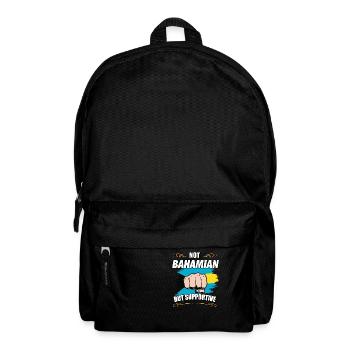 Not Bahamian But Supportive Travel Tourist - Backpack - black - Front