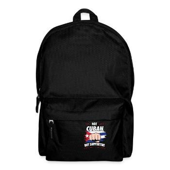 Not Cuban But Supportive Travel Tourist Cuban Cuba - Rucksack - Schwarz - Vorne