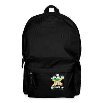 Not Jamaican But Supportive Travel Tourist Jamaica - Rucksack - Schwarz - Vorne