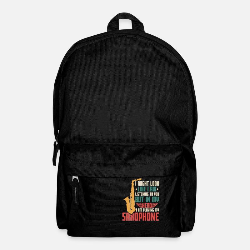 Saxophone Saying - Backpack - black