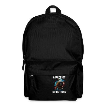 Un patriote ou rien Pygargue à tête blanche américain - Sac à dos - noir - Devant