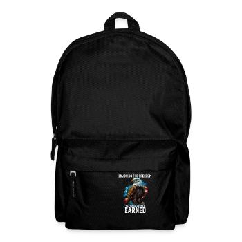 Enjoying The Freedom That Our Heroes Earned - Rucksack - Schwarz - Vorne