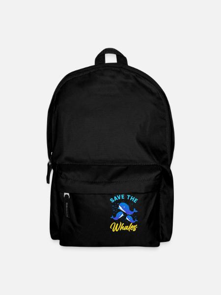 Orque Baleine Océan Orque Fan Fruits de mer - Sac à dos - noir