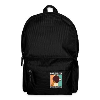 Vater Tischtennis Geschenk Papa - Rucksack - Schwarz - Vorne