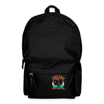 Coole Opas spielen Tischtennis - Rucksack - Schwarz - Vorne