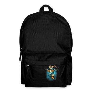 Cool buck with sunglasses and beer - Backpack - black - Front