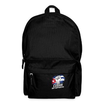 Not Cuban But Supportive Cuba Flag Country Travel - Backpack - black - Front