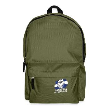 Not Honduran But Supportive Honduras Flag Country - Backpack - olive green - Front