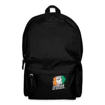 Pas le drapeau ivoirien mais solidaire de la Côte d’Ivoire - Sac à dos - noir - Devant