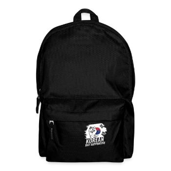 Pas coréen mais favorable au drapeau coréen - Sac à dos - noir - Devant