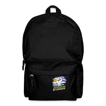 Not Uruguayan But Supportive Uruguay Flag Country - Backpack - black - Front