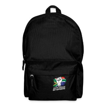 Not South African But Supportive South Africa - Rucksack - Schwarz - Vorne