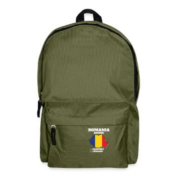 Roumanie Pays à destination Voyage Drapeau roumain - Sac à dos - vert olive - Devant