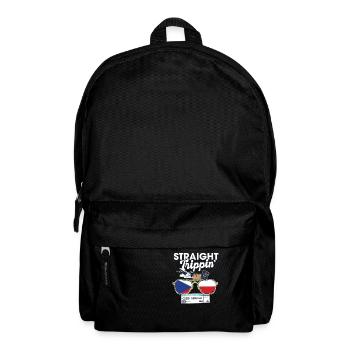 Straight Trippin' Czech Vacation Tour Travel Trip - Backpack - black - Front