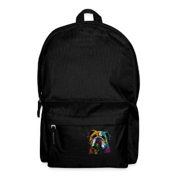 Bouledogue anglais Pop Art I Dog Lover I Splash Art - Sac à dos - noir - Devant