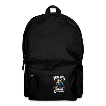 The Best Therapy Is A Golden Retriever Dog Mom - Rucksack - Schwarz - Vorne